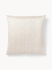 Housse de coussin en soie Aryane, Beige, larg. 45 x long. 45 cm