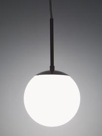 Petite suspension boule Cafe, Blanc, argenté, Ø 20 x haut. 33 cm