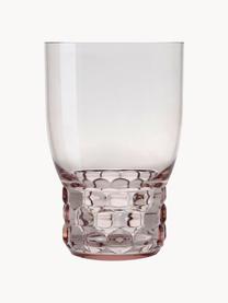 Szklanka Jellies, 4 szt., Tworzywo sztuczne, Jasny różowy, transparentny, Ø 9 x W 13 cm, 460 ml