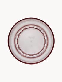 Verres à eau avec surface texturée Jellies, 4 pièces, Plastique, Rose pâle, Ø 9 x haut. 13 cm, 460 ml