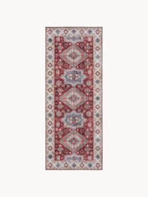 Tapis d'entrée Gratia, 100 % polyester, Tons rouges, multicolore, larg. 80 x long. 200 cm