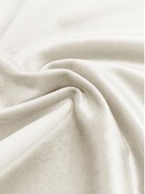 Set 2 tovagliette americane in velluto Simone, Velluto di poliestere, Bianco, Larg. 35 x Lung. 45 cm