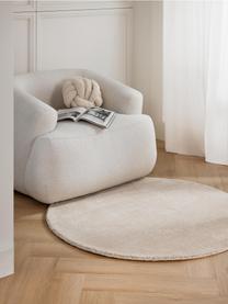 Ručne tkaný okrúhly koberec s nízkym vlasom Ainsley, 60% polyester s certifikátom GRS
40 % vlna, Svetlobéžová, Ø 120 cm (veľkosť S)