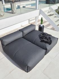 Sacco letto da esterno Square, Rivestimento: poliestere, polipropilene, Struttura: alluminio laccato, Nero, Larg. 101 x Prof. 165 cm