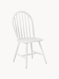 Windsor-Holzstühle Megan, 2 Stück, Kautschukholz, lackiert, Weiß, B 46 x T 51 cm