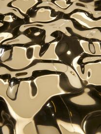 Wandobjekt Splash mit gehämmerter Oberfläche, 2 Stück, Aluminum, poliert, lackiert, Goldfarben, B 50 x H 50 cm