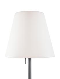 Mobilna zewnętrzna lampa podłogowa Gaze, Klosz: biały Podstawa lampy: ciemny szary, Ø 35 x W 150 cm