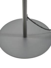 Lampada da terra portatile da esterno Gaze, Paralume: plastica, Base della lampada: alluminio anodizzato, Paralume: bianco Base della lampada: grigio scuro, Ø 35 x Alt. 150 cm