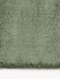 Tappeto in viscosa fatto a mano Jane, Retro: 100% cotone, Verde scuro, Larg. 200 x Lung. 300 cm (taglia L)