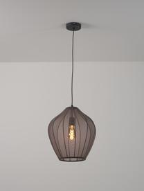 Lampa wisząca z siateczki Beau, Szary, Ø 40 x W 42 cm