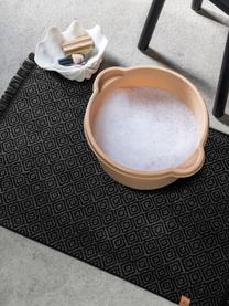 Alfombrilla de baño Marocco, Algodón, Negro, gris, An 50 x L 80 cm