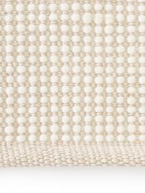 Ręcznie tkany chodnik z wełny Amaro, Kremowobiały, beżowy, S 80 x D 200 cm