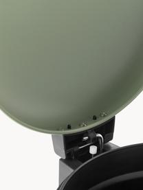 Papelera con pedal Rafa, 30 L, Interior: polipropileno, Verde salvia, negro, Ø 30 x Al 66 cm, 30 L