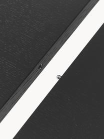 Ausziehbarer Esstisch Calary, 180 - 230 x 92 cm, Tischplatte: Spannplatte, Birkensperrh, Beine: Eichenholz Dieses Produkt, Eichenholz, schwarz lackiert, B 180/230 x T 92 cm