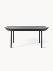 Table extensible en bois de chêne Calary, Noir, larg. 180 - 230 x prof. 92 cm