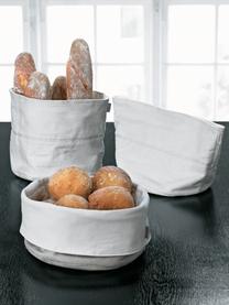 Corbeille à pain Helga, 100% coton, Blanc crème, Ø 23 x haut. 21 cm