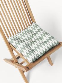 Coussin d'assise de jardin motif ikat Maillot, 100 % acrylique

Le matériau est certifié STANDARD 100 OEKO-TEX®, 2016OK0494, Vert sauge, larg. 40 x long. 40 cm