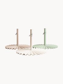 Ronde parasolstandaard Clamshell, Gecoat staal, Saliegroen, Ø 60 x H 41 cm