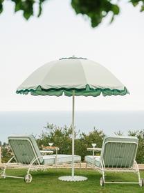 Base ombrellone rotonda Clamshell, Acciaio rivestito, Verde salvia, Ø 60 x Alt. 41 cm