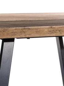 Tavolo Dinni, 160 x 90 cm, Gambe: metallo rivestito, Marrone, nero, Larg. 160 x Alt. 90 cm