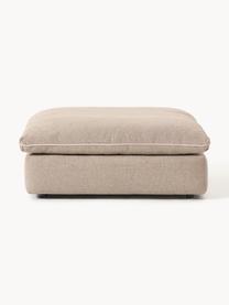 Pouf Felix, Tissu beige, larg. 100 x prof. 110 cm