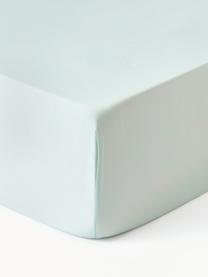 Hoeslaken Comfort, katoensatijn, Weeftechniek: satijn Draaddichtheid 300, Saliegroen, B 90 x L 200 cm, H 25 cm