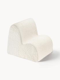 Fauteuil en peluche pour enfant Cloud, Peluche blanc cassé, larg. 50 x prof. 60 cm