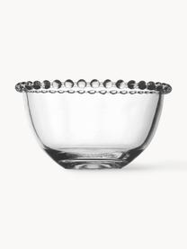 Glas-Schälchen Perles mit Randdekor, 2 Stück, Glas, Transparent, Ø 14 cm