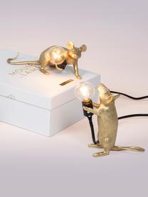 Lampa stołowa Mouse, Odcienie złotego, S 21 x W 8 cm