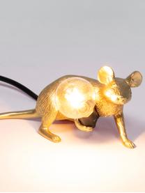 Lámpara de mesa de diseño Mouse, Cable: plástico, Dorado, An 21 x Al 8 cm