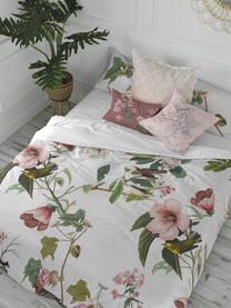 Funda nórdica Blooming, Algodón
El algodón da una sensación agradable y suave en la piel, absorbe bien la humedad y es adecuado para personas alérgicas, Blanco, tonos verdes y rosas, Cama 180/200 cm (260 x 220 cm)