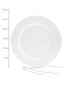 Platos llanos de porcelana Delight Classic, 2 uds., Porcelana, Blanco, Ø 27 cm