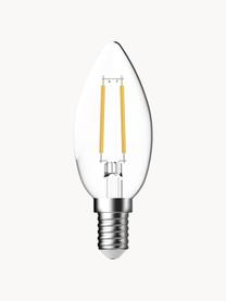 Lampadina E14, bianco caldo, 2 pz, Lampadina: vetro, Base lampadina: alluminio, Trasparente, Ø 4 x Alt. 10 cm