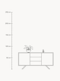 LED lichtobject Winston Rabbit, 100% siliconen, Lichtgrijs, Ø 11 x H 14 cm