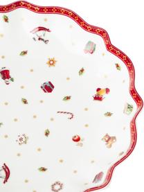 Porcelánová servírovacia misa Toy's Delight, Ø 25 cm, Premium porcelán, Biela, zelená, červená, Ø 25 x V 4 cm