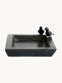 Vogeltränke Keram, Terrazzo, Schwarz, B 32 x H 12 cm