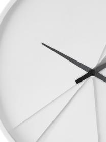 Reloj de pared Layerd Lines, Blanco, negro, Ø 30 cm