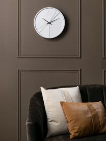 Reloj de pared Layerd Lines, Blanco, negro, Ø 30 cm