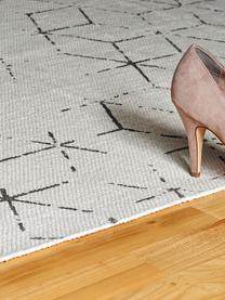 Ručne tkaný koberec Stockholm, Lomená biela, sivá