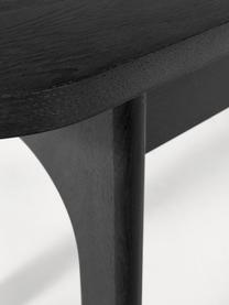 Holz-Sitzbank Apollo, verschiedene Grössen, Sitzfläche: Eichenholzfurnier, lackie, Beine: Eichenholz, lackiert Dies, Eichenholz, schwarz lackiert, B 180 x T 37 cm