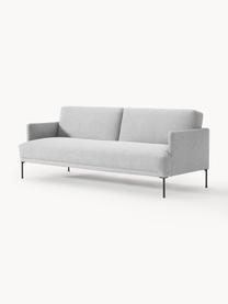 Schlafsofa Fluente (3-Sitzer), Bezug: 100% Polyester Der strapa, Gestell: Massives Kiefernholz, Webstoff Hellgrau, B 220 x T 88 cm