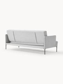 Schlafsofa Fluente (3-Sitzer), Bezug: 100% Polyester Der strapa, Gestell: Massives Kiefernholz, Webstoff Hellgrau, B 220 x T 88 cm