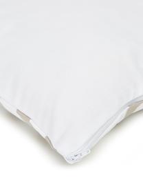 Bavlněný povlak na polštář s grafickým vzorem Bram, 100 % bavlna, Béžová, bílá, Š 45 cm, D 45 cm