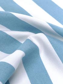Gestreepte kussenhoes Timon in blauw/wit, 100% katoen, Blauw, wit, B 40 x L 40 cm