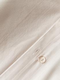 Housse de couette en coton délavé Darlyn, Beige clair, larg. 200 x long. 200 cm