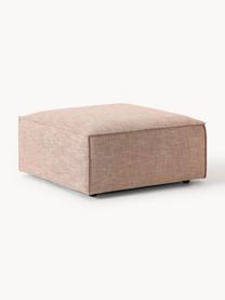 Sofa-Hocker Lennon aus Leinen-Mix, Bezug: 50 % Viskose, 25 % Leinen, Gestell: Fichtenholz, Sperrholz, m, Füße: Kunststoff Dieses Produkt, Leinen-Mix Rostrot, B 88 x T 88 cm