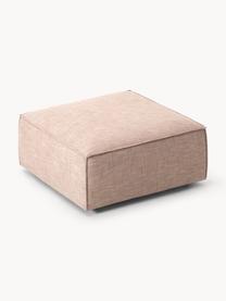 Sofa-Hocker Lennon aus Leinen-Mix, Bezug: 50 % Viskose, 25 % Leinen, Gestell: Fichtenholz, Sperrholz, m, Leinen-Mix Rostrot, B 88 x T 88 cm