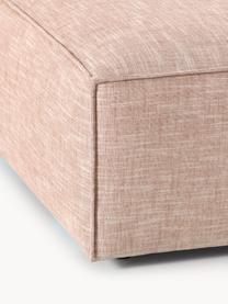 Sofa-Hocker Lennon aus Leinen-Mix, Bezug: 50 % Viskose, 25 % Leinen, Gestell: Fichtenholz, Sperrholz, m, Füße: Kunststoff Dieses Produkt, Leinen-Mix Rostrot, B 88 x T 88 cm