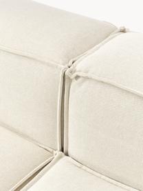Modulares Sofa Lennon (3-Sitzer), Bezug: 100 % Polyester Der strap, Gestell: Massives Kiefernholz, Spe, Füße: Kunststoff Dieses Produkt, Webstoff Off White, B 238 x T 119 cm
