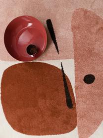 Eckiger Teppich Collage mit abstraktem Muster, 100% Polypropylen, Mehrfarbig, B 120 x L 170 cm (Größe S)